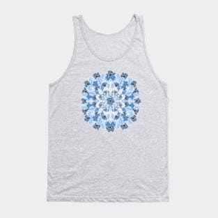 Crystals Succulents Mandala BLUE Tank Top